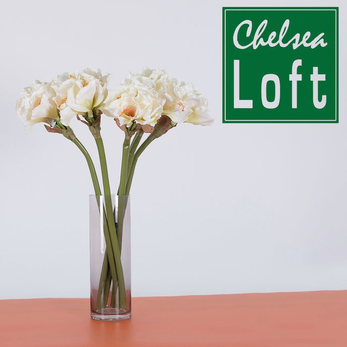 YD2856B Rama Kaffir Lily Blanca 60 cm .