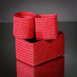 LX031RE Organizador Kids Red Set de 3. 20x13x11 cm.