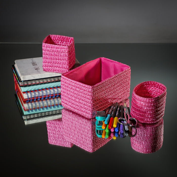 LX031PI Organizador Kids Pink Set de 3. 20x13x11 cm.