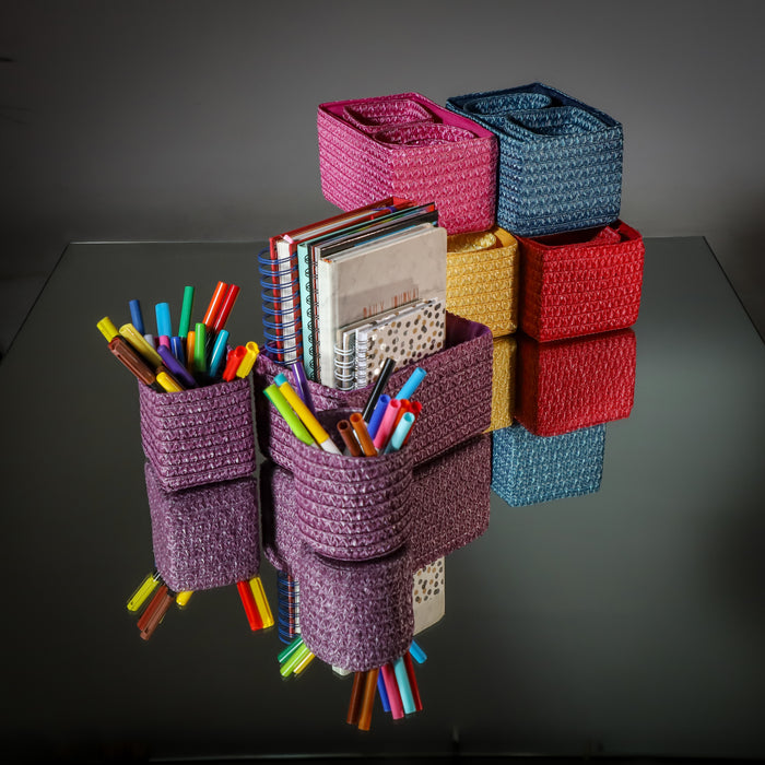LX031PI Organizador Kids Pink Set de 3. 20x13x11 cm.