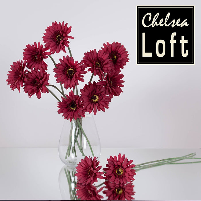YD04V Flor Gerbera Vino 54 cm .